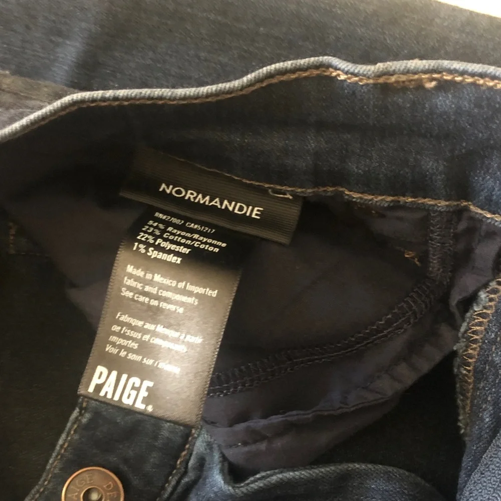 PAIGE Men's Slim Straight Jeans - Dark Blue